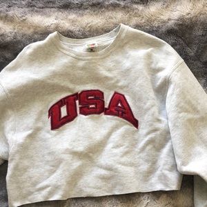 Vintage USA crop sweatshirt